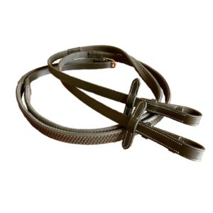 Indiana Big Dot Rubber Reins with Stopper 5/8 with Billet Ends