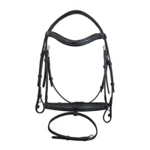 Indiana Signature Dual Fancy Stitched Bridle with Rubber Reins