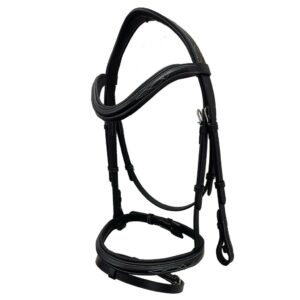 Indiana Signature Elite Fancy Stitched Bridle with Rubber Reins